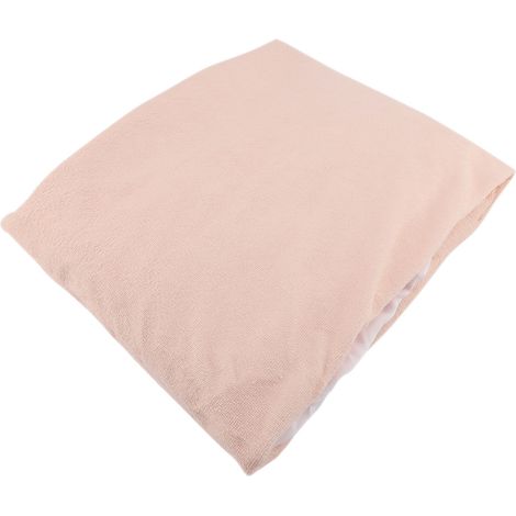Protège-matelas imperméable et anti-acariens, drap-housse rose 180 x 200 + 30 cm