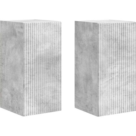 Mueble TV de pared moderno, funcional y de diseño 30 x 31 x 60 cm de madera contrachapada hormigón 020054956 (1/5)