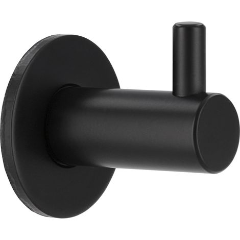 Mantelhaken Naos ø28mm Garderobenhaken , Zinkdruckguss schwarz matt (1/4)
