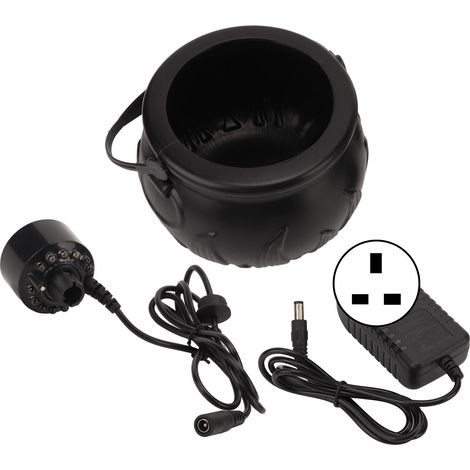 Atomiseur lumineux d'Halloween noir mignon et effrayant, portable, décoration d'ambiance pour Halloween, prise UK 100-240V (1/5)