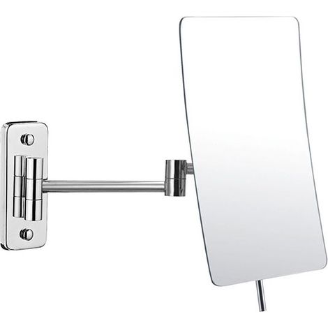3x Magnifying Wall Mirror - Folding Extension - 360 Degree Rotating Magnifying Mirror - Bathroom Mirror with Drilling (1/5)