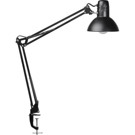 Lampe de bureau métal noir H.44cm pied à pince LED MAUL (1/3)