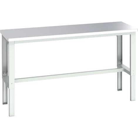 Bott 41003648.16V Cubio Adjustable Bench, Stainless Steel Clad Top 2000 x 750mm