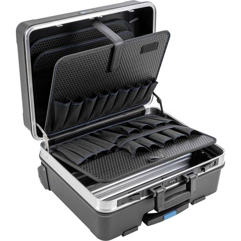 B&W International Go Pockets Valigia per attrezzi in alluminio nero (1/5)