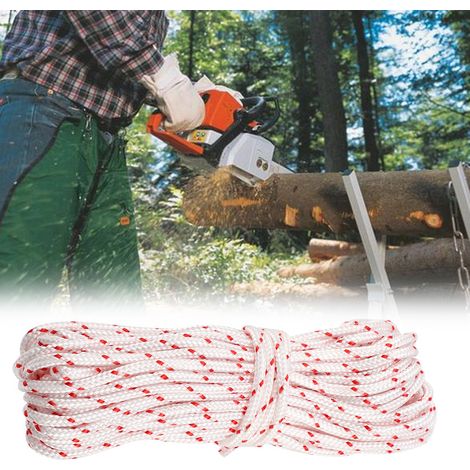 Corde de lanceur 5,0mm x 10m pour débroussailleuse STIHL, HUSQVARNA, ECHO, MCCULLOCH, HOMELITE - fil de démarrage nylon robuste (1/3)