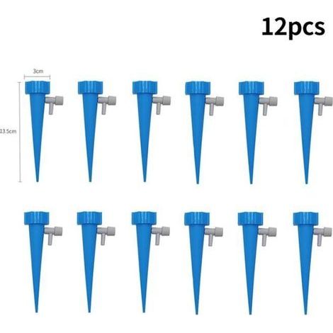 Automatic drip irrigation system, 12 blue pieces for garden plants. (1/4)