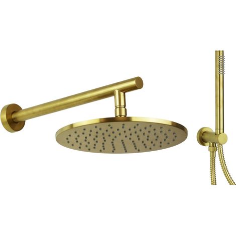Kit per doccia in ottone colore oro spazzolato Paini 53PJ441FTTAS  Oro Spazzolato