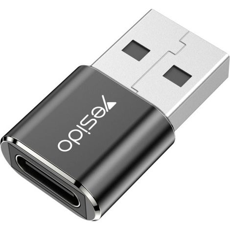Adaptador OTG Yesido USB-C a USB-A para transferencia de datos/carga