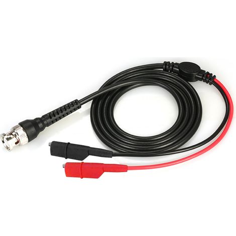 Kits de cordons de test LODESTAR BNC vers pinces crocodiles, cordons de test BNC vers double pince, sonde, câble coaxial RF 50 MΩ avec connecteur BNC (1/5)