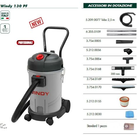 ASPIRAPOLVERE-ASPIRALIQUIDI LAVOR WINDY 130PF PROFESSIONALE - PROMO -
