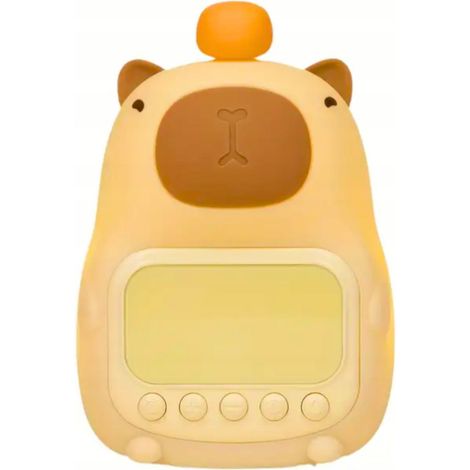 Réveil Capybara avec veilleuse, minuteur, fonction snooze et LED USB (1/5)