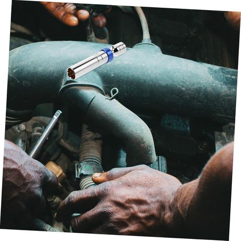 Strumento di rimozione e riparazione della presa della candela, rimozione del manicotto della candela, rimozione della presa di accensione, presa magnetica per auto per acciaio al cromo vanadio da 14 (1/4)