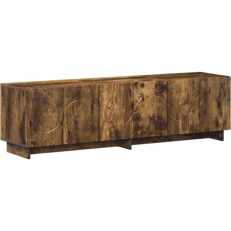 TV Stand 140 x 34.5 x 40 cm Smoked Oak Engineered Wood vidaXL