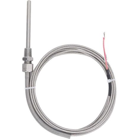 Thermoelement Typ K, 1/8 Zoll NPT, 2 m Leitung, einstellbare Federlänge, freiliegender Isolationstemperatursensor