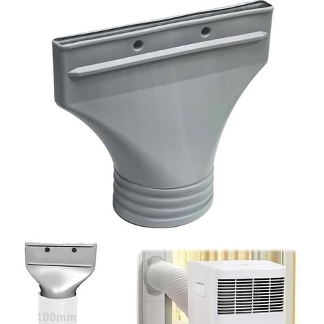 Adattatore piatto per tubo di scarico dell'aria condizionata, per finestre, accessori per condizionatori portatili, aspirazione, asciugatrici, auto (100 mm)