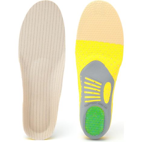 Semelles intérieures de chaussures absorbant les chocs et la transpiration, soutien de la voûte plantaire, pour le basketball et la course à pied
