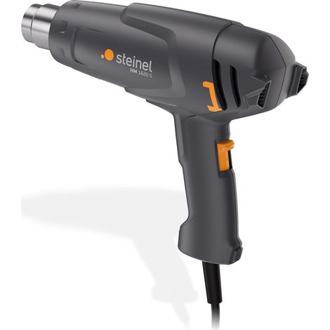Steinel Pistola de aire caliente HM 1620 S, 1600 W, dos niveles de temperatura 300°/500°C, pistola de aire caliente para secar, retractilar, descongelar