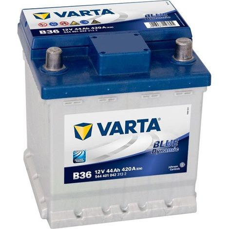 VARTA BATTERIE 44, AH 420, A/EN 544401042K262 L 175MM B 175MM H 190MM COMPATIBLE AVEC VW POLO V 3/5 PORTES 6R1, 6C1 UP 3/5 PORT (1/5)