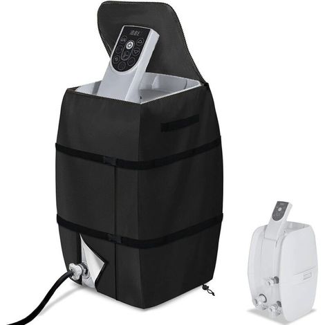 Copertura per pompa, copertura per pompa di riscaldamento per spa in tessuto 420D, antipolvere, copertura per pompa di vasca gonfiabile, compatibile con diverse marche di pompe di riscaldamento per sp