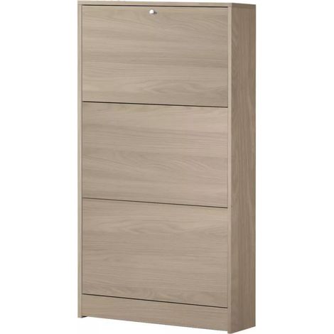 SCARPIERA 3 RIBALTE MOD. MULTIUSO CM 62X18 H. 114 OLMO CHIARO (1/3)
