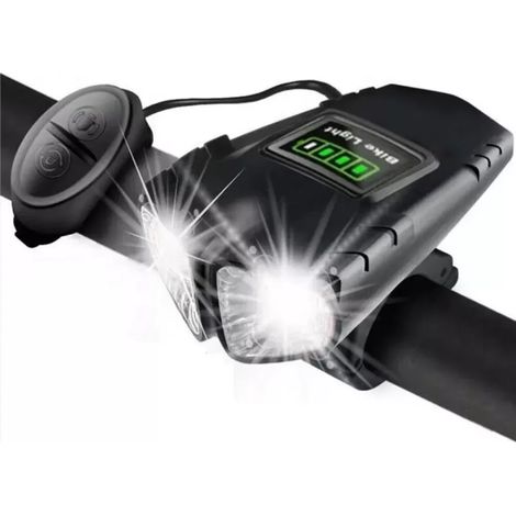 Ensemble d'éclairage vélo LED ultra-lumineux, lampe compatible 2000 mAh, phare et feu arrière (1/5)