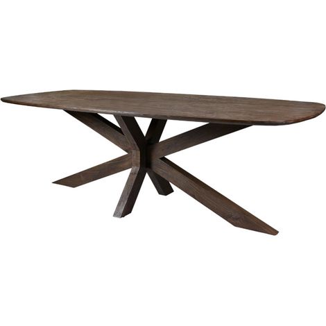 LISA-Table repas 210 cm marron (1/5)