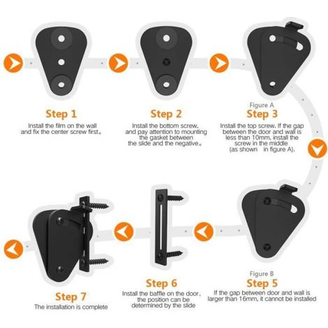 Loquet Verrou de Porte Coulissante Targette de Porte Serrure de Baie Vitrée Coulissante Kit de Serrure (1/4)