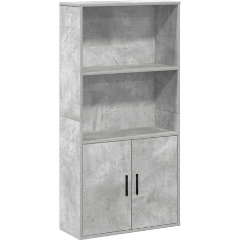 Maison Exclusive - Libreria Grigio Cemento 60x24x120 cm in Legno Multistrato