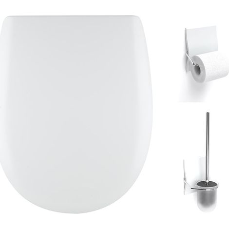 Set accessoires Olfa Ariane Soft White Mat, descente assistée, déclipsable