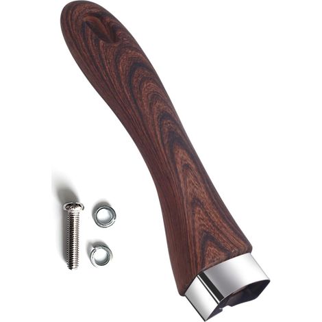 CCYKXA Abnehmbarer Griff, hitzebeständiger abnehmbarer Griff, Universalgriff, geeignet für die meisten Küchenaccessoires (Braun) (1/5)