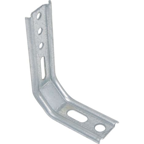 Équerre nervurée pan coupé 70x85mm galvanisé - TORBEL - 9925145