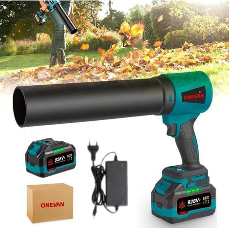 Souffleur portatif, ventilateur à turbine électrique, souffleur à pales sans balais sans fil, 4000 W, 300 000 tr/min, batterie 928VF incluse. (1/5)
