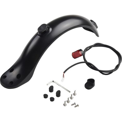 Kit parafango per monopattino elettrico M365, con design a quattro fori nella parte posteriore e luce posteriore. (1/5)