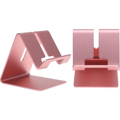 Support pour Usage Portable D'aluminium Téléphone Alliage en de Mains Stable Compatible Bureau et Smartphone et Tablette (1/5)