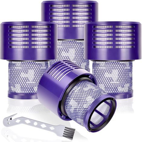 4 - Filtre Aspirateur - Filtre HEPA - Lavable Et Réutilisable Pour Dyson V10 Animal Absolute Total Clean SV12 Noir 12x6cm (1/5)