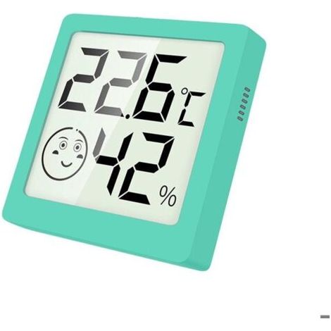 Ciel-Thermomètre Numérique Hygrometre Grand cran Aimant D'adsorption Température Humidité M tre pour Int rieur Ext rieur Station vert (1/4)