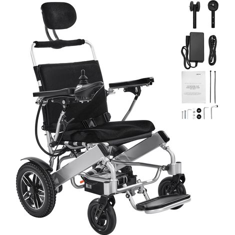 Mophorn Silla de ruedas eléctrica plegable para adultos con capacidad de 136 kg,autonomía de 21 km, asiento de 53 cm, ideal para terrenos variados y personas mayores o con movilidad reducida (1/5)