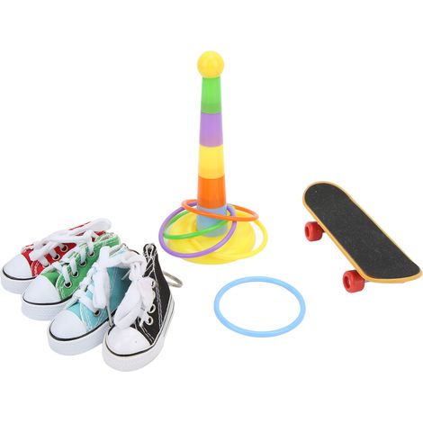 Anneaux en toile pour chaussures d'entraînement à mâcher, jouets pour oiseaux, cage à oiseaux, jouets à mâcher pour perroquets et calopsittes (1/5)