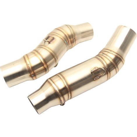 Convient pour modifier le coude de la section centrale du tuyau d'échappement des motos Kawasaki, en acier inoxydable Z1000, tuyau d'échappement double Z 1000.