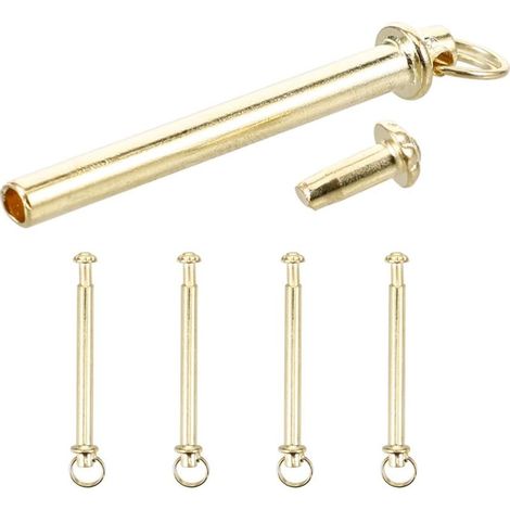 Professionelle Healeved-Reparaturflicken aus Eisen, goldfarben, für Handfächer: 5er-Set (1/5)