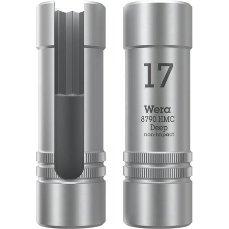 Wera 8790 HMC Deep vaso con muesca en el vástago, con accionamiento de 1/2" - 05138007001