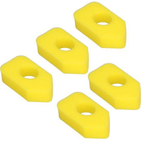 Packung mit 5 kompatiblen Briggs & Stratton 4216 5088 5099 Luftfiltern, Ersatz für MTD 490-200-0011 für elektrische Rasenmäher (Briggs Schaumstoff 698369 x5) (1/5)