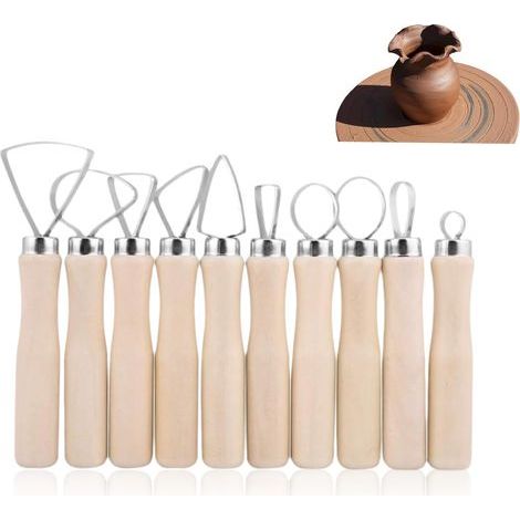 10 Pièces Outils De Sculpture Sur Cire à Double Extrémité, Ensemble D'outils De Cire En Acier Inoxydable Cire Argile Sculpture Sculpture Kit D'outils De Bricolage Outils De Sculpture En Argile (1/5)