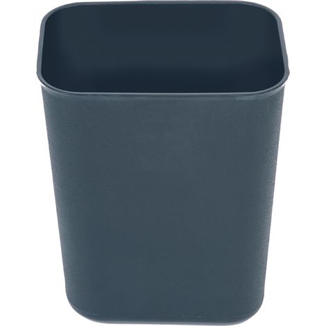JVD - Corbeille rectangulaire plastique noire 6.6L - Matériel professionnel