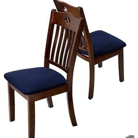 Housse De Chaise - Jacquard Relief Extensible - Pour Dossier 47-58 Cm Largeur 38-48 Cm Assise 38-48 Cm - 1 Pièce (1/5)