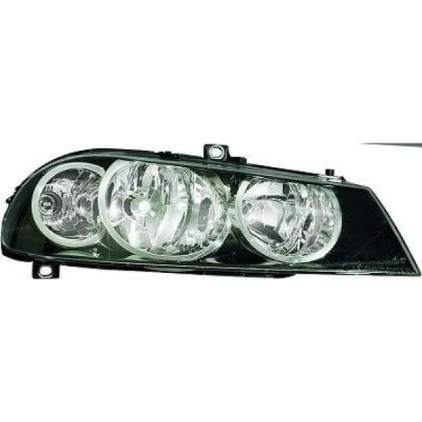 Phare avant gauche fond noir Alfa Romeo 156 2003-2005 (1/2)
