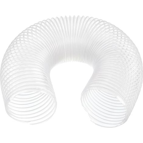 PVC Flexible Aspirateur Nettoyant Tuyau, 100mm ID 1m Longueur Poussière Collection Tuyau Utilisation avec Poussière Collecteurs pour Industriel Travail Bois Nettoyant, Blanc (1/5)
