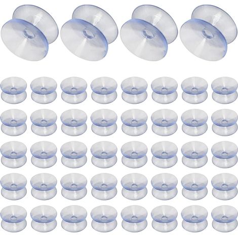 ventouses en silicone transparentes double face de 20 mm (1/5)