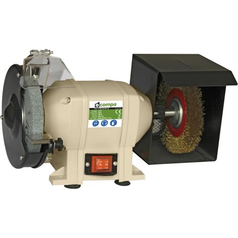 smerigliatrice da banco compa con spazzola pulitrice 250 w (1/4)