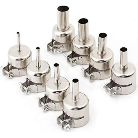 8 pièces/ensemble Kits de buses de pistolet à chaleur embouts de bouche pour outils de réparation de Station de soudage à Air chaud 3/4/5/6/7/8/10/12mm-DOU